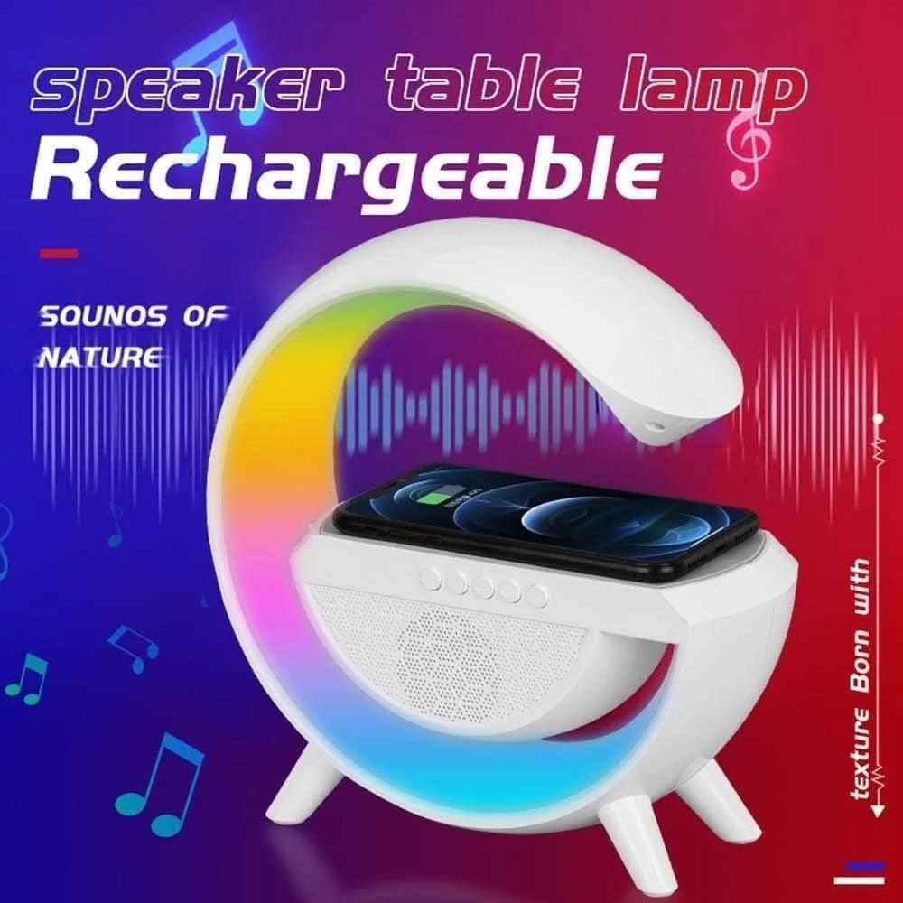 Hm-2309 RGB light wireless speaker - 15w power, clock, charging, music and style all in one! - H2S