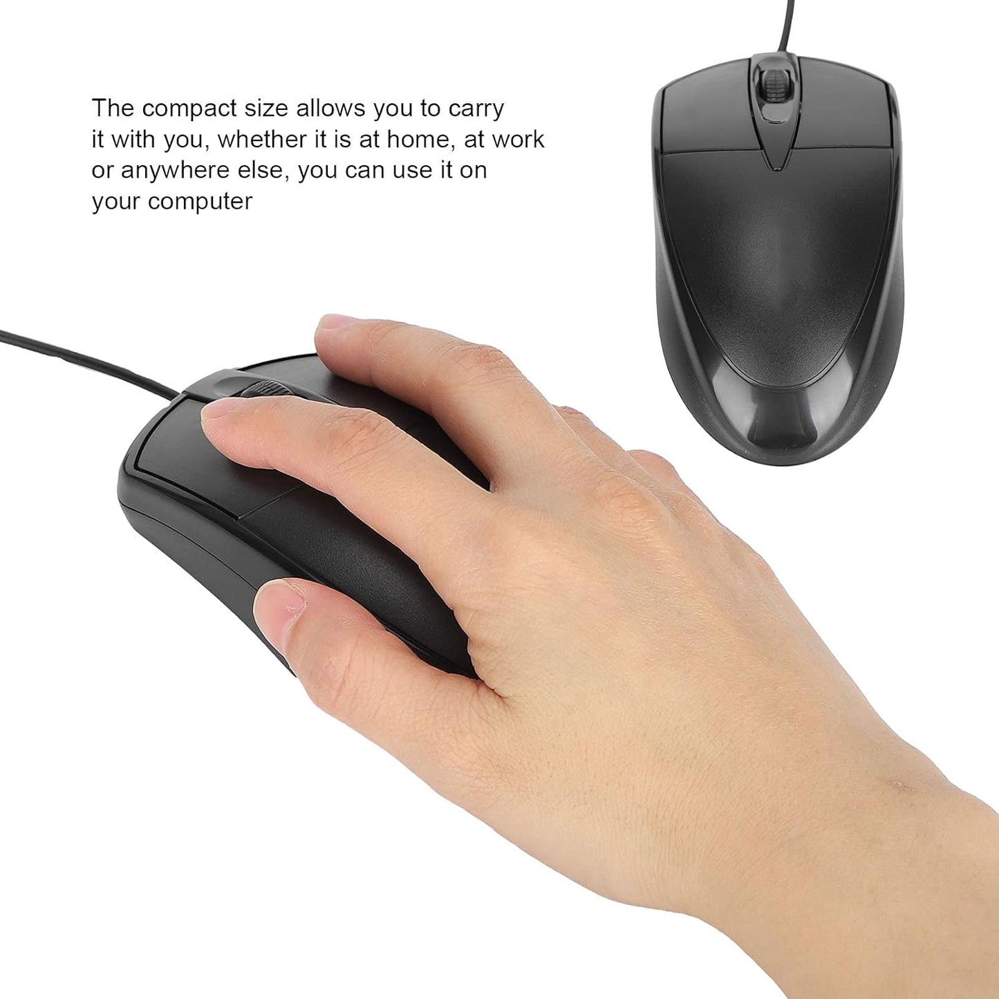 USB input wired universal mouse | plug-and-play, ergonomic design, compatible with all computers m-045 - G4H