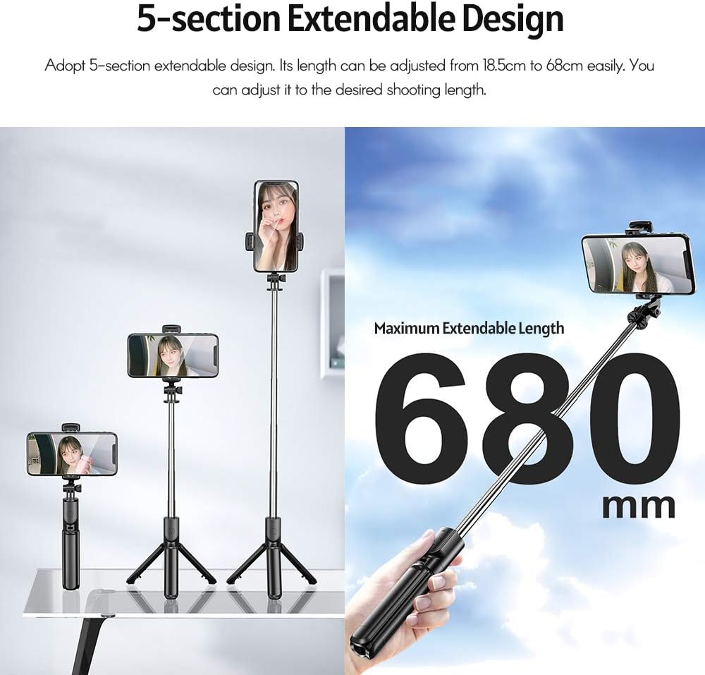 S03 selfie stick adjustable stand with remote control - G2Q