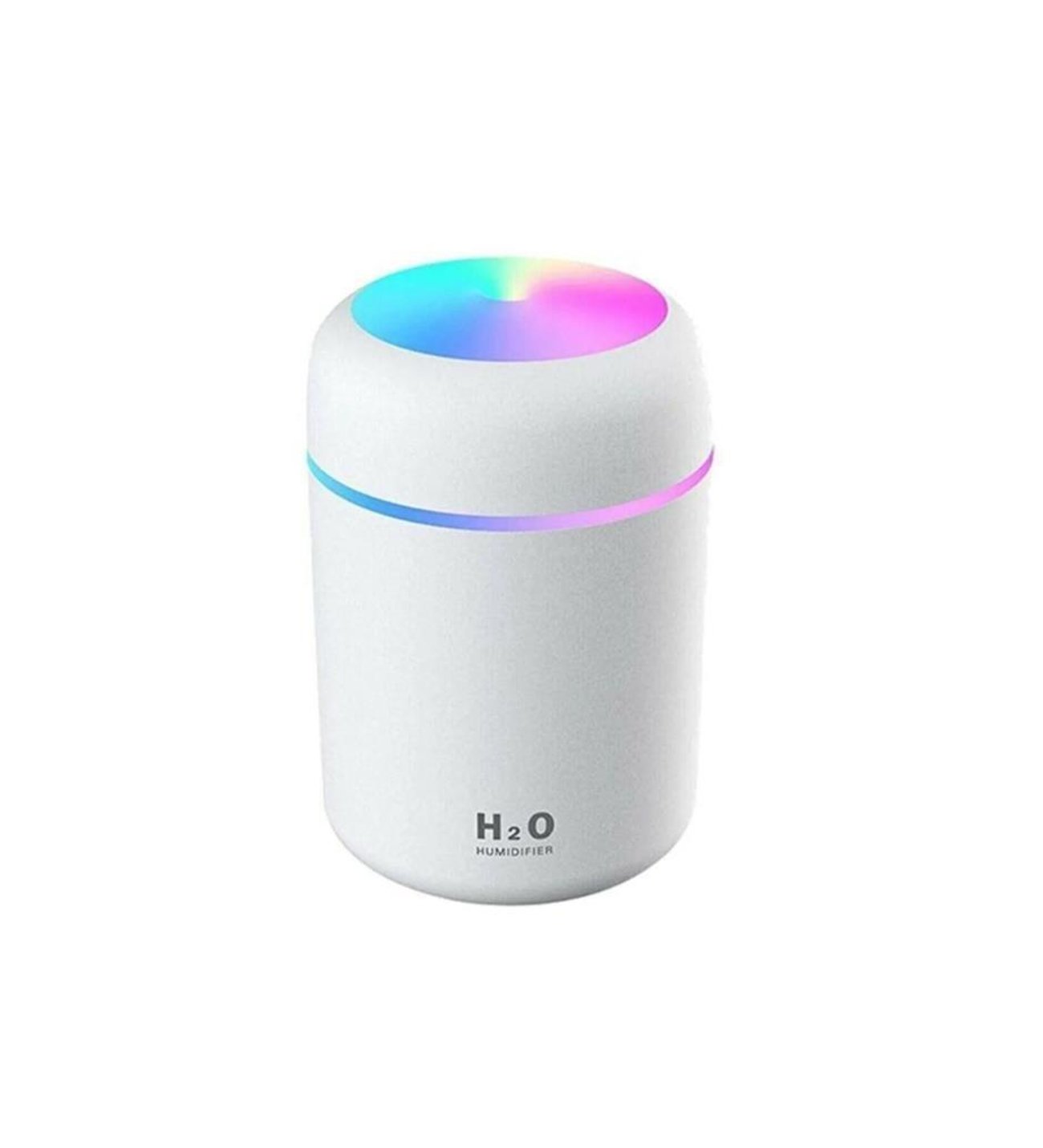 H2O 300ml Taşınabilir Hava Nemlendirici | RGB Işıklı Buhar Makinesi & Aroma Difüzörü | Sessiz ve Etkili Nemlendirme