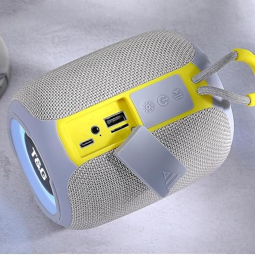 TG-655 taşınabilir rgb LED ışıklı Sd kart USB hafıza aux destekli 5W 1200mah 5.3V fm radyolu Bluetooth hoperlör