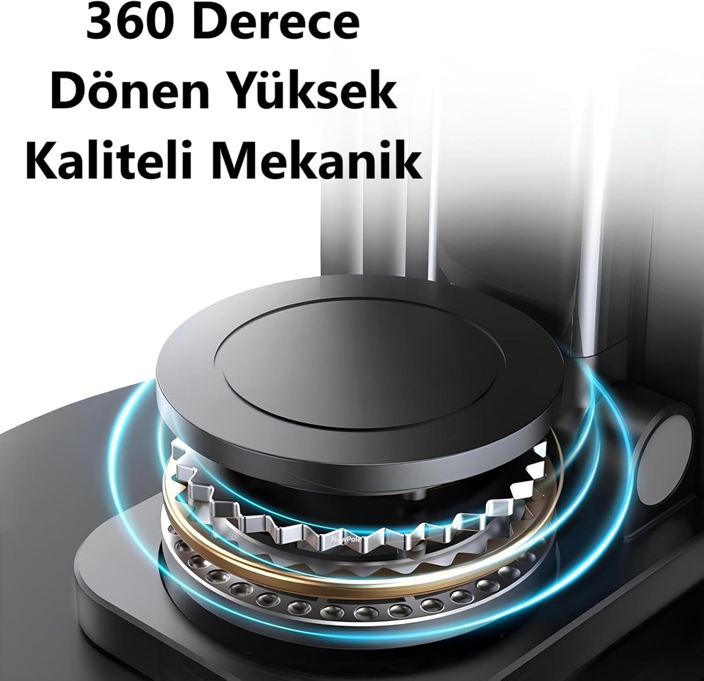 360 derece döner masa üstü telefon standı