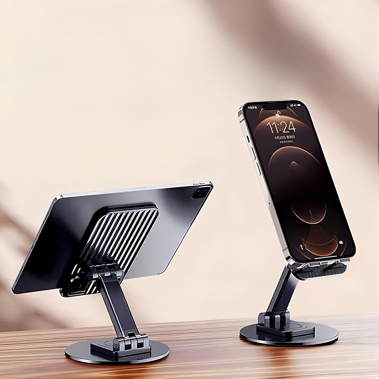 360 derece döner masa üstü telefon standı