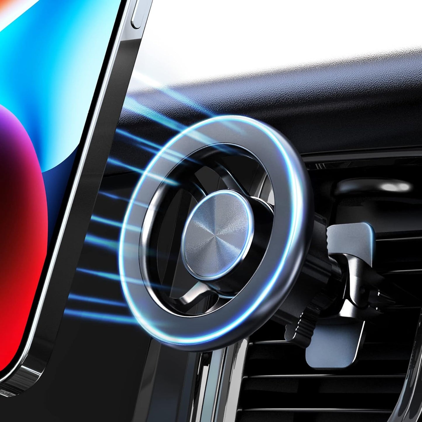 Magsafe magnetic 360° rotating car phone holder for air vents - easy installation, strong hold - R1M