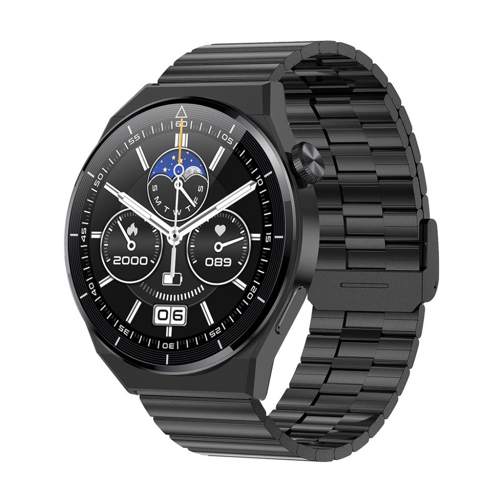 Gt 3 max 1.45 inç ekran 44mm yuvarlak metal kasa ios Android uyumlu akıllı saat