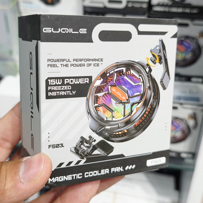 FS03 15W Magnetic Phone Cooler | RGB Light Radiator Fan | Magnetized Fast Cooling Fan | Ultra Quiet for Gaming - G4B