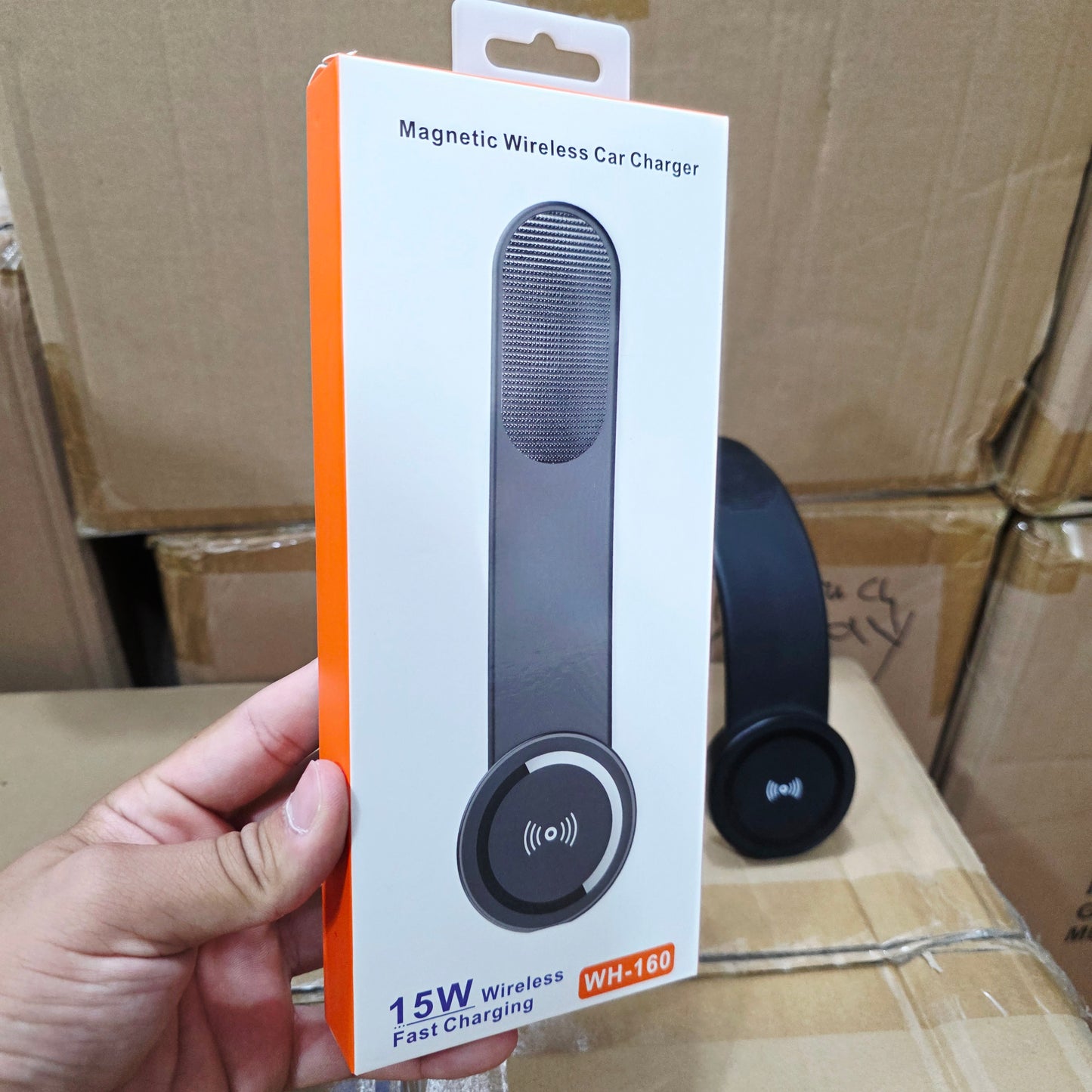 15W wireless magsafe charging foldable flexible phone holder on dashboard Wh-160 - R2H