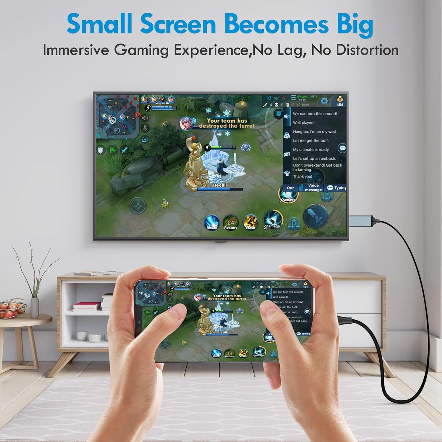 Lightning HDMI TV Görüntü Aktarıcı – iPhone ve iPad İçin 1080p ve 4K Destekli HDMI Bağlantı Kablosu