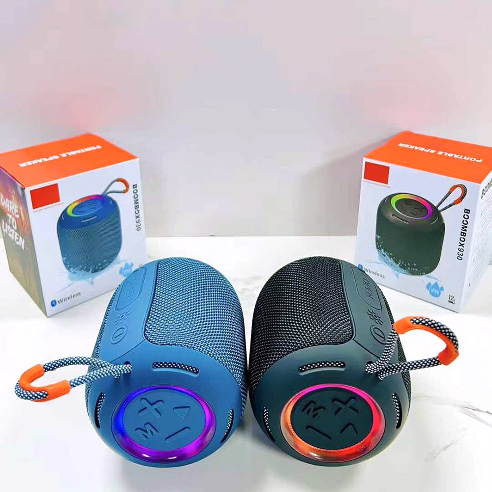 X930 Portable Bluetooth Speaker - Wireless RGB Light Waterproof Speaker High Sound 5W Outdoor Camping Picnic Party Speaker - H3A