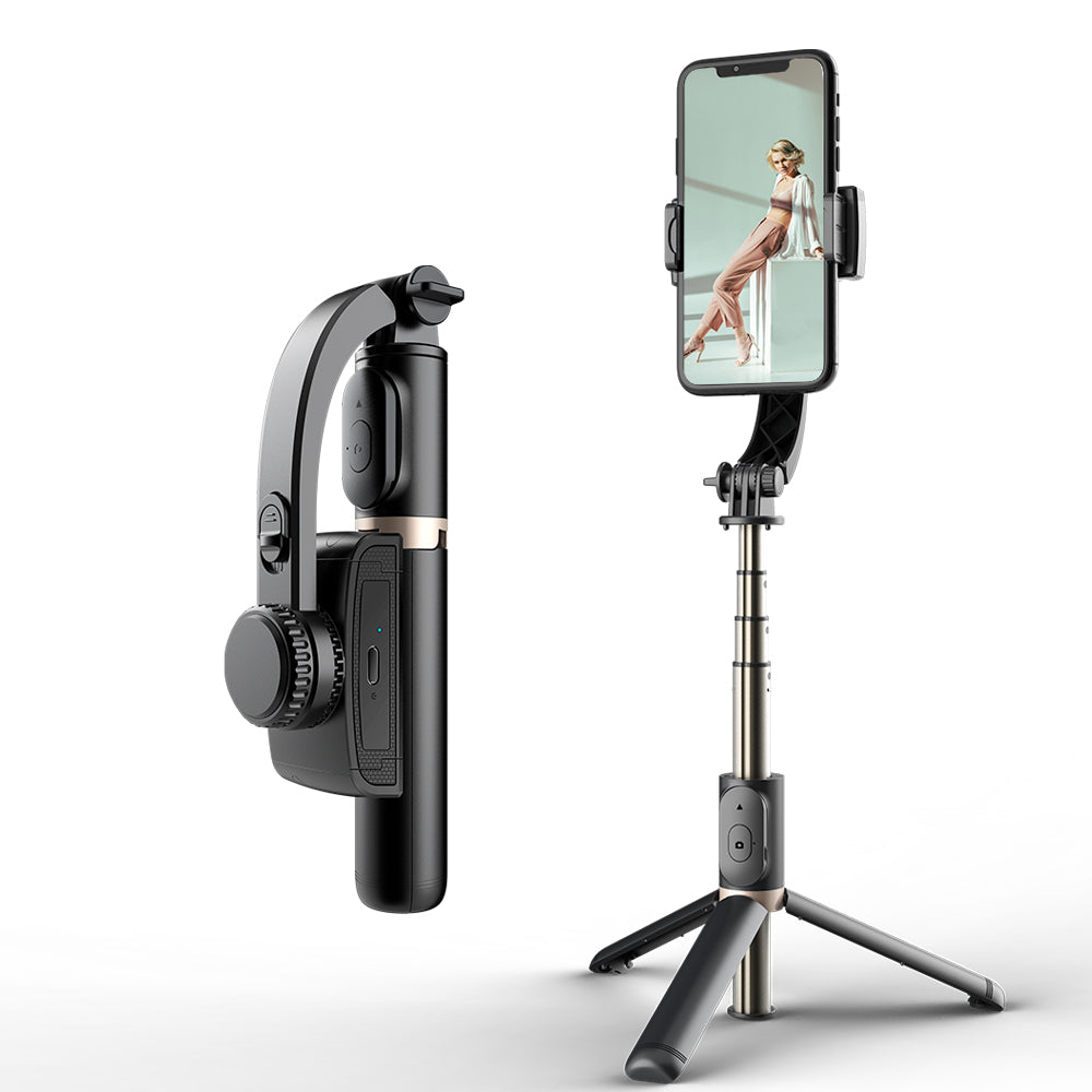 Q08 3-in-1 gimbal selfie stick | Bluetooth 360° rotating tripod phone stabilizer - G3Z