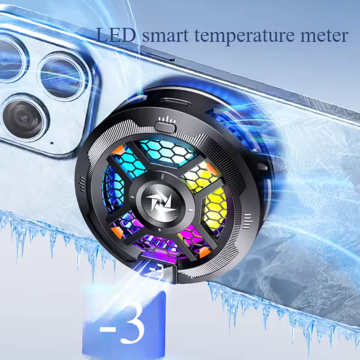 SL-18 phone cooler – magnetic coupling, semiconductor cooling and digital RGB temperature display - G3H