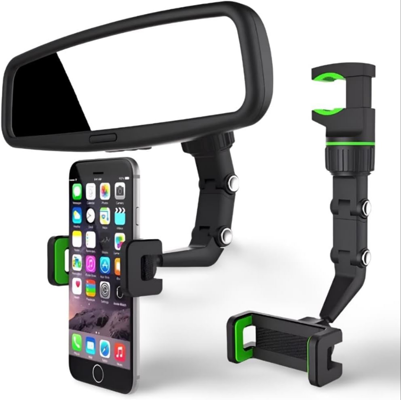 360 degree adjustable vacuum in-car phone holder mounted on the rearview mirror re-03 - R1B