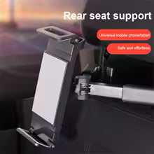 Adjustable tablet and phone holder for the back of the car seat model Q - R2F