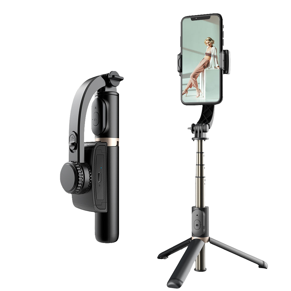 Q08 3-in-1 gimbal selfie stick | Bluetooth 360° rotating tripod phone stabilizer - G3Z