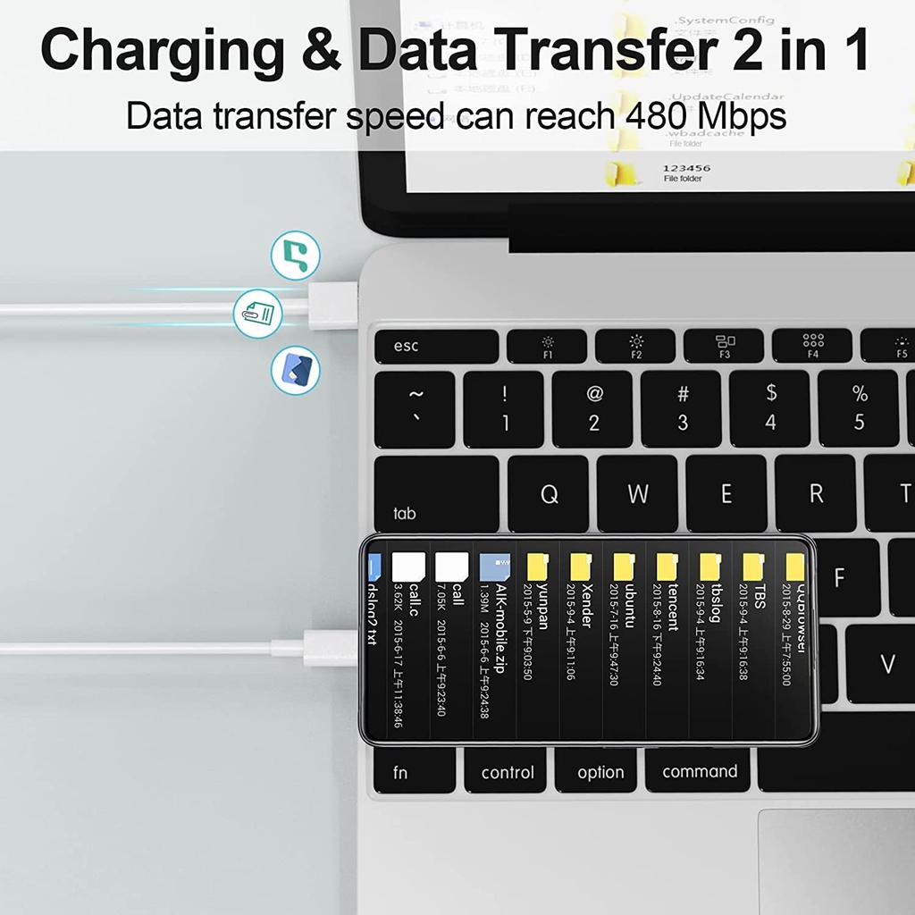 كابل شحن سريع للغاية من نوع USB TypeC بقوة 120 واط