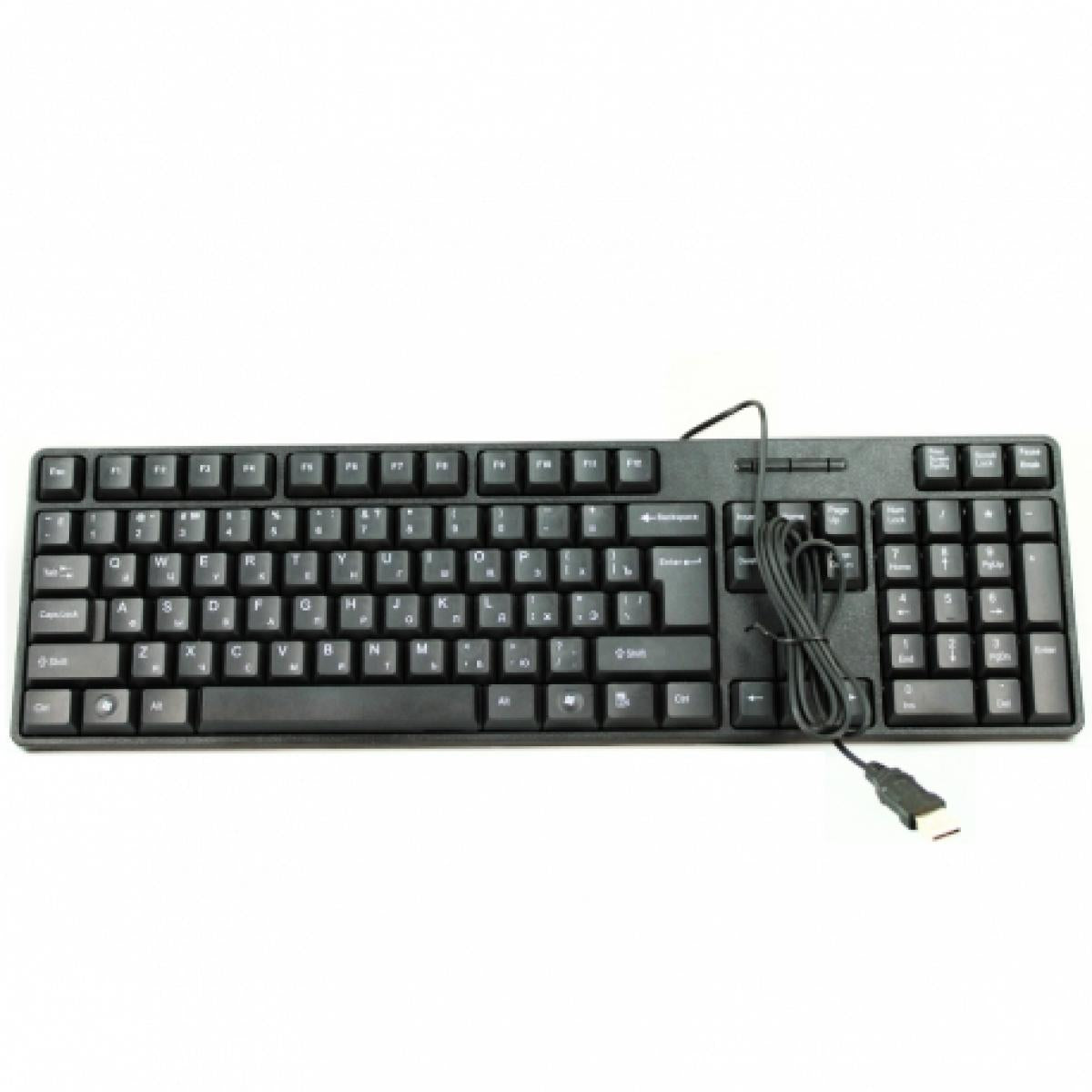 Tj 818 wired usb keyboard | stylish classic design | black color - G3V