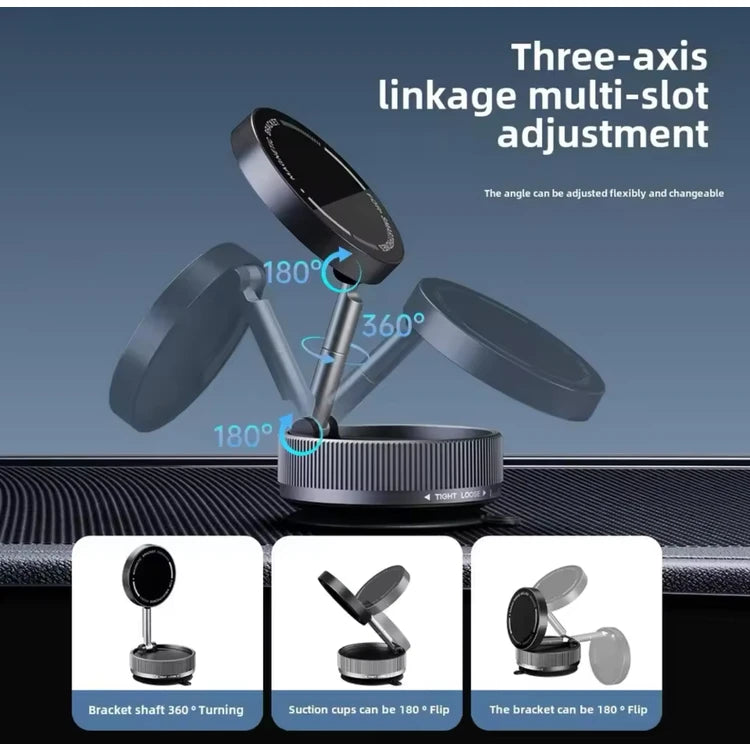 K10a magnetic phone holder with suction cup, adjustable height, can be attached to the dashboard or window in the car - R2J