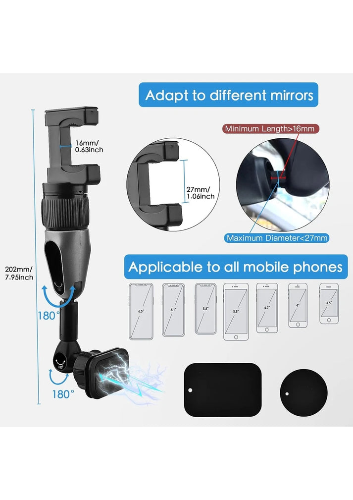 Rt-807 universal araç içi telefon tutucu | dikiz aynasına takılan, mıknatıslı, 360° ayarlanabilir klipsli sistem kolaymagza ,klolay magza, km , km tech, km technology, toptan telefon aksesuarları, toptan, Kolaymagza, KolayMazga, KM technology, KM tech, toptan gsm, toptan ürünler, e-ticaret toptan, eminönü toptan, tahtakale, tahtakale toptan