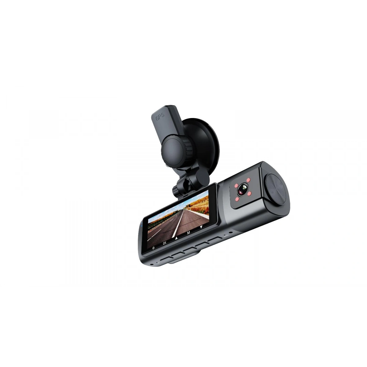 K17 ARAÇ İÇİ kamera EKRANLI 4K UHD ÖN-ARKA-İÇ KAMERA Gece Görüş, Çift Lens Dashcam Kayıt - G6R