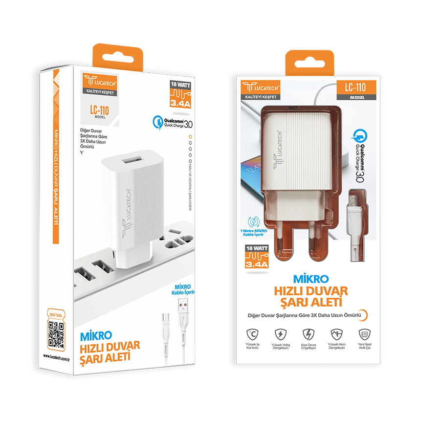 Lc-110 usb mikro şarj seti 3,4a 18w kolaymagza ,klolay magza, km , km tech, km technology, toptan telefon aksesuarları, toptan, Kolaymagza, KolayMazga, KM technology, KM tech, toptan gsm, toptan ürünler, e-ticaret toptan, eminönü toptan, tahtakale, tahtakale toptan
