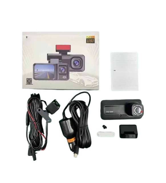 1080p full hd DVR araç içi kayıt dash cam ön arka çift kameralı mikrofonlu - G5W