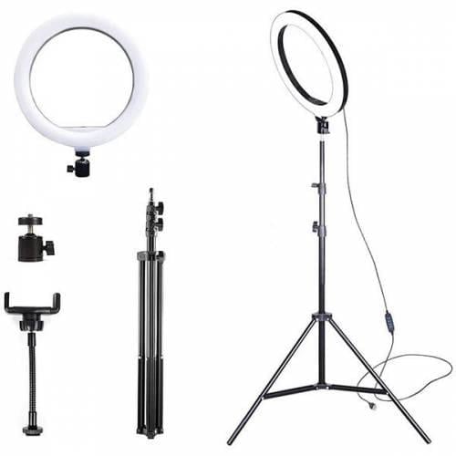 Ring fill light white yellow selfie 26cm light including stand hx-260 - G2B