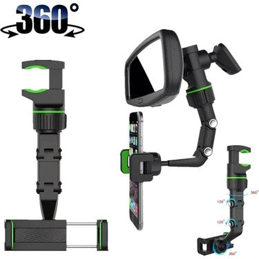 360 degree adjustable vacuum in-car phone holder mounted on the rearview mirror re-03 - R1B