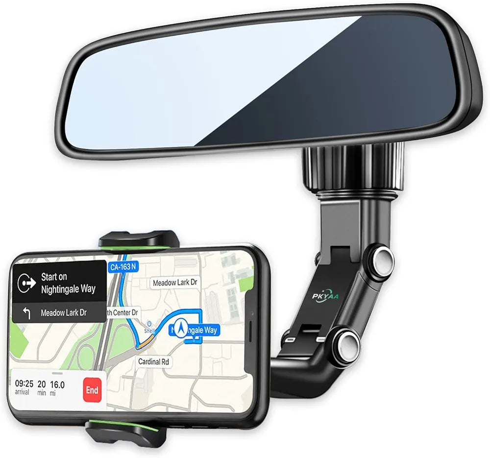 360 degree adjustable vacuum in-car phone holder mounted on the rearview mirror re-03 - R1B