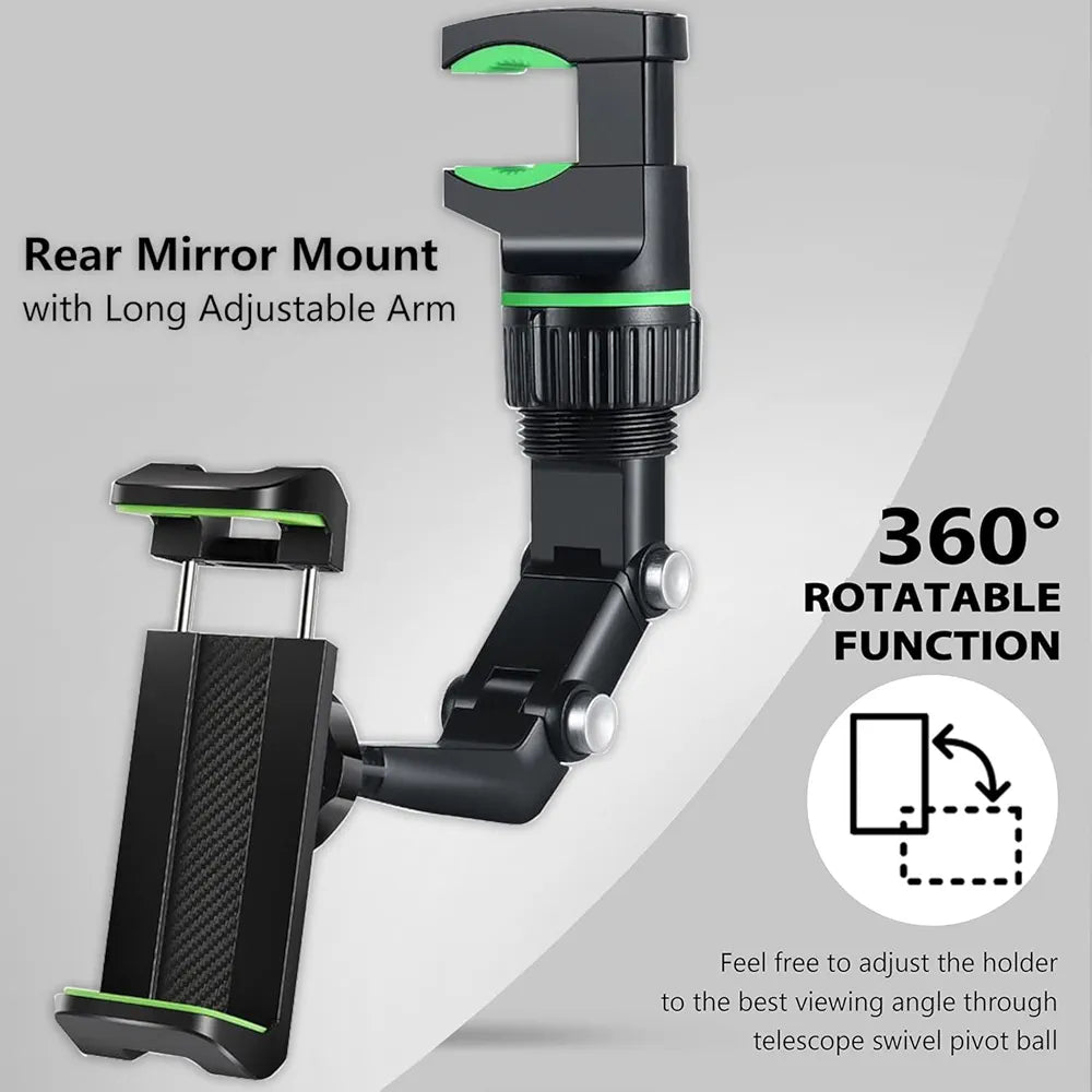 360 degree adjustable vacuum in-car phone holder mounted on the rearview mirror re-03 - R1B