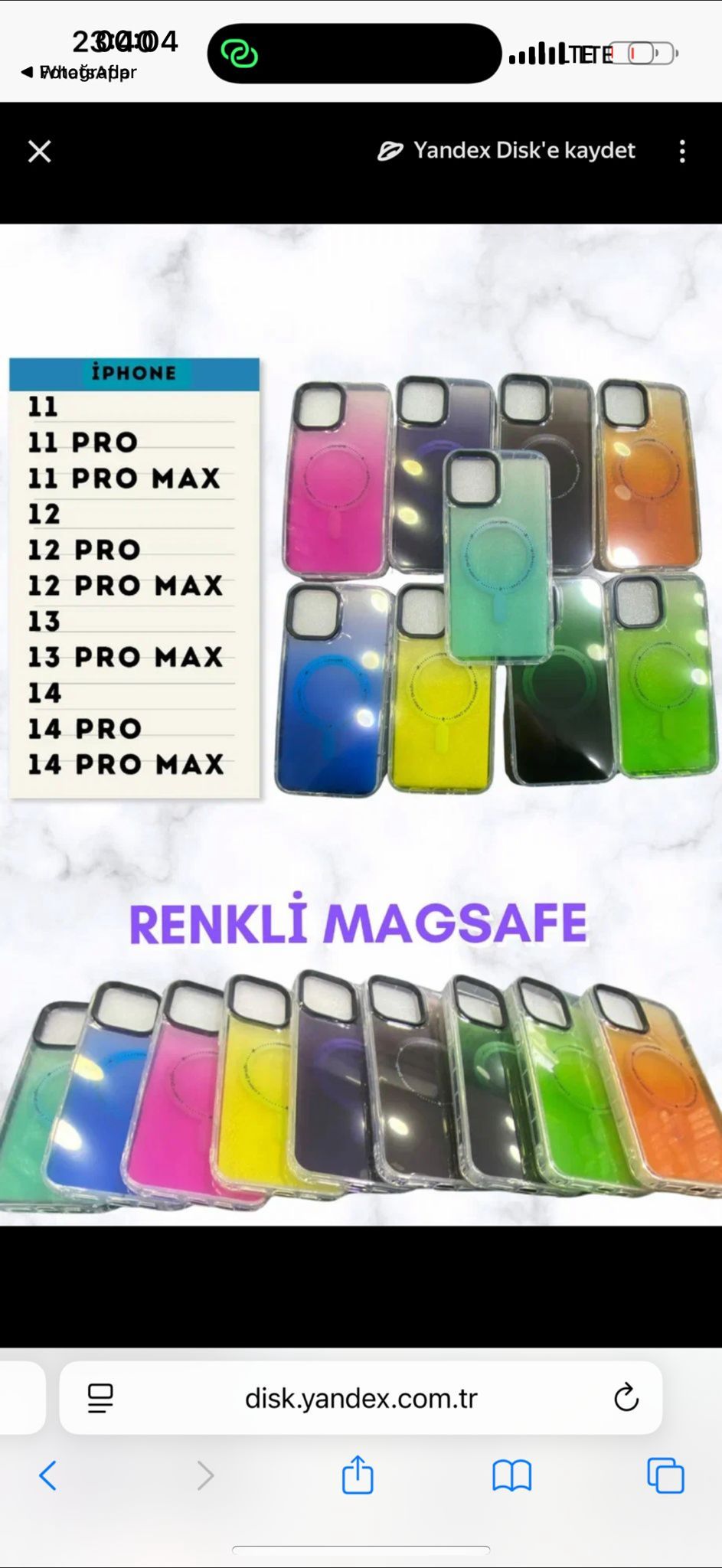 Tüm kılıflar (WhatsApp liste alın)