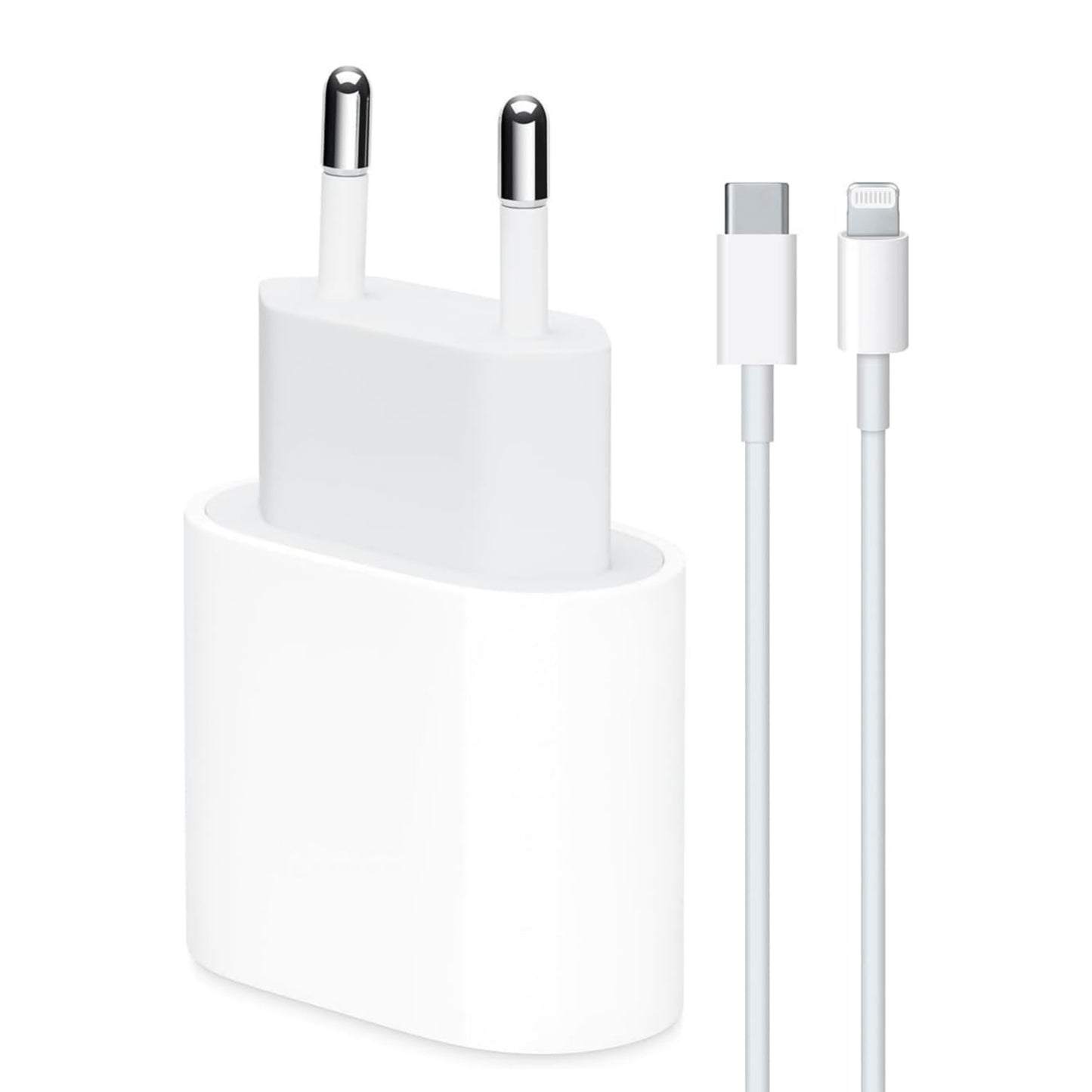 Apple 20W USBC Adapter and 1M USBC Lightning PD Cable Charger Set - S2G