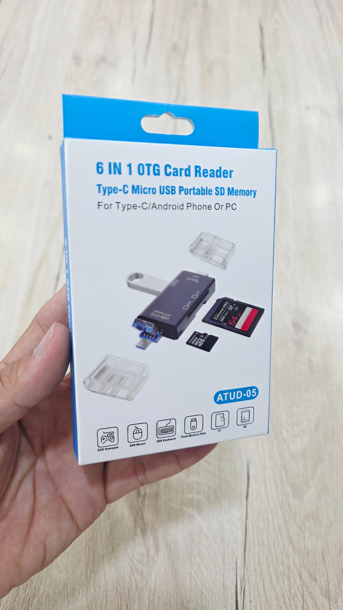 USB/OTG Hub Type-C - PC and Smartphone Compatible, Multi-Function Card Reader Adapter YD-40 - D1Z