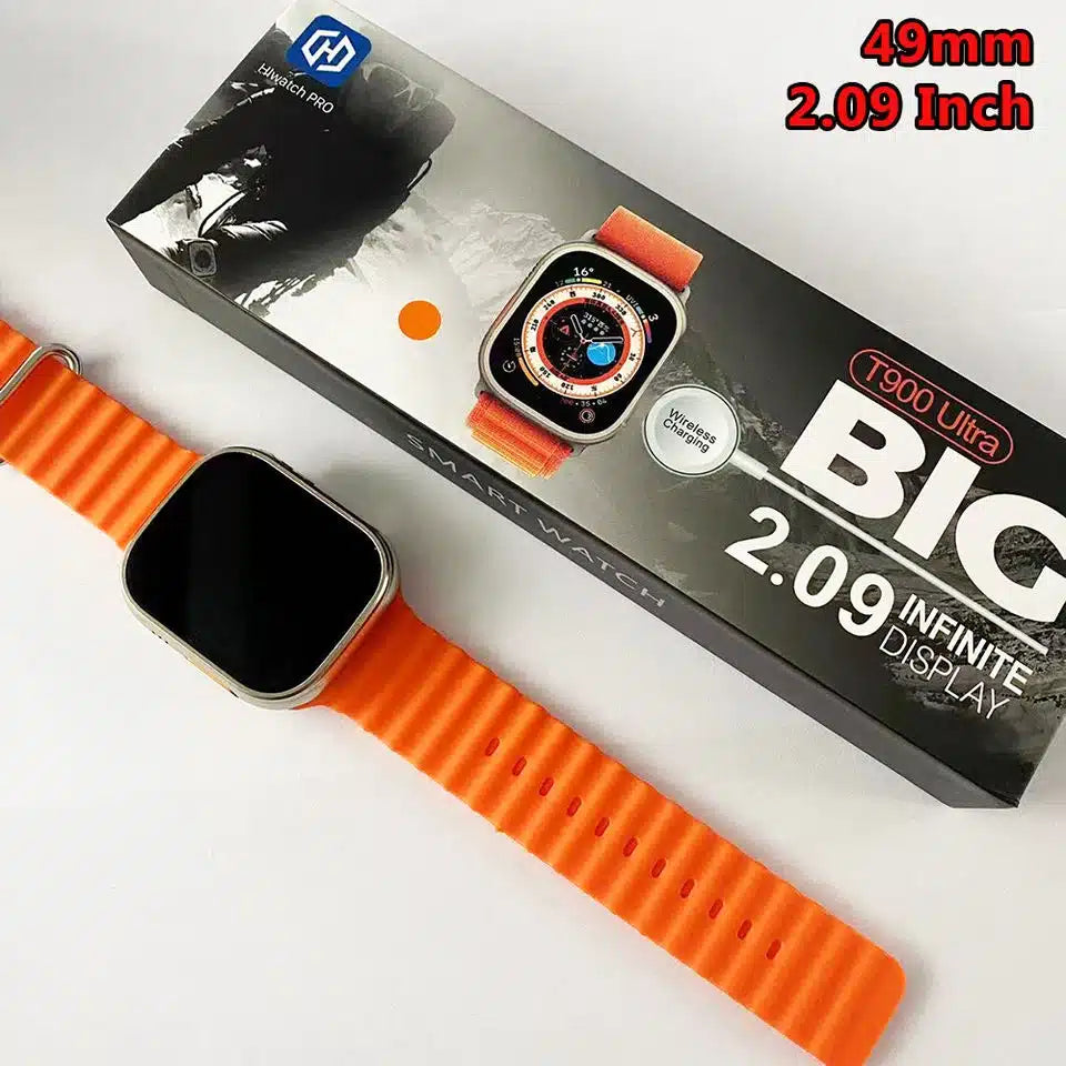 T900 Ultra 49mm 2.09” Ekranlı Akıllı Saat – Çift Kordon, iOS & Android Uyumlu