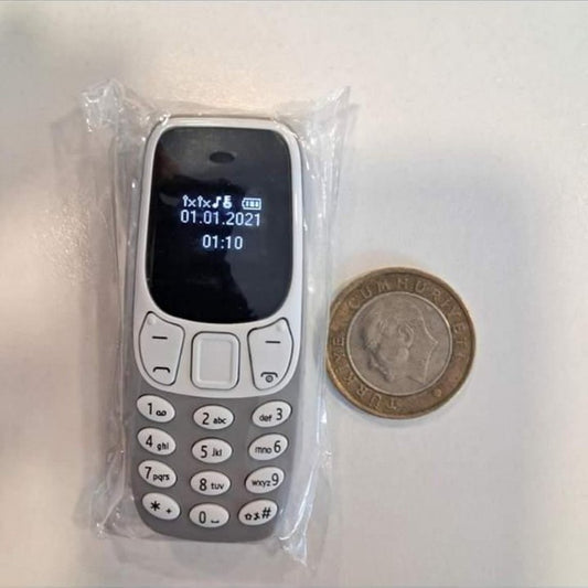Nokia 3310 mini parmak 6,8cm uzunluğunda çift sim kart tuşlu cep telefonu