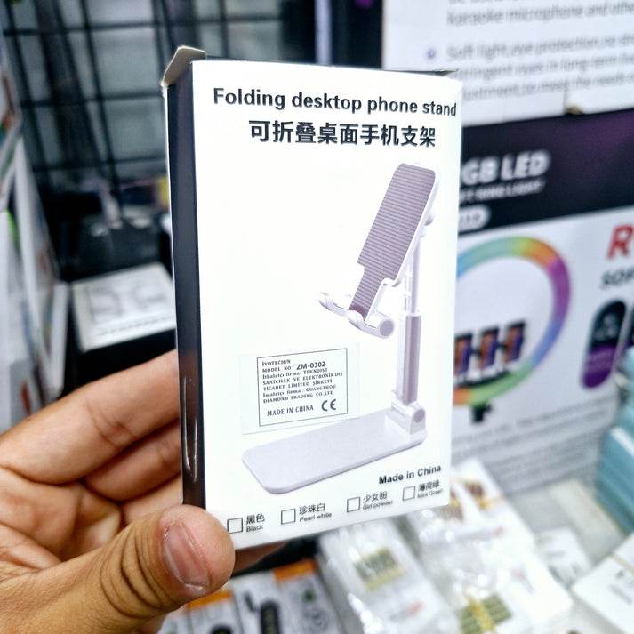 Folding katlanabilir masa üstü desktop telefon stand - N1B - KolayMagza
