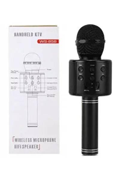 Karaoke mikrofonlu bluetooth aux usb hafıza kart destekli hoperlör - H1N - KolayMagza KM Technology