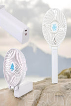 Şarj edilebilir mini el fanı | 3 kademeli hız, katlanabilir tasarım, usb’li taşınabilir fan - G4F - KolayMagza