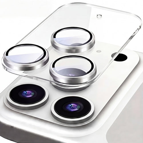 (5 adet) iPhone Uyumlu Temperli Cam Kamera Lens Koruyucu - Şeffaf ve Çizilmeye Dayanıklı Tam Koruma Seti CAMCI