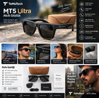 MT5 Ultra AI Akıllı Gözlük Kameralı 8MP 1080P Çeviri Destekli Bluetooth Sesli Görüşmeli Yapay Zekalı Akıllı Güneş Gözlüğü (2GB Dahili Hafıza) sampon