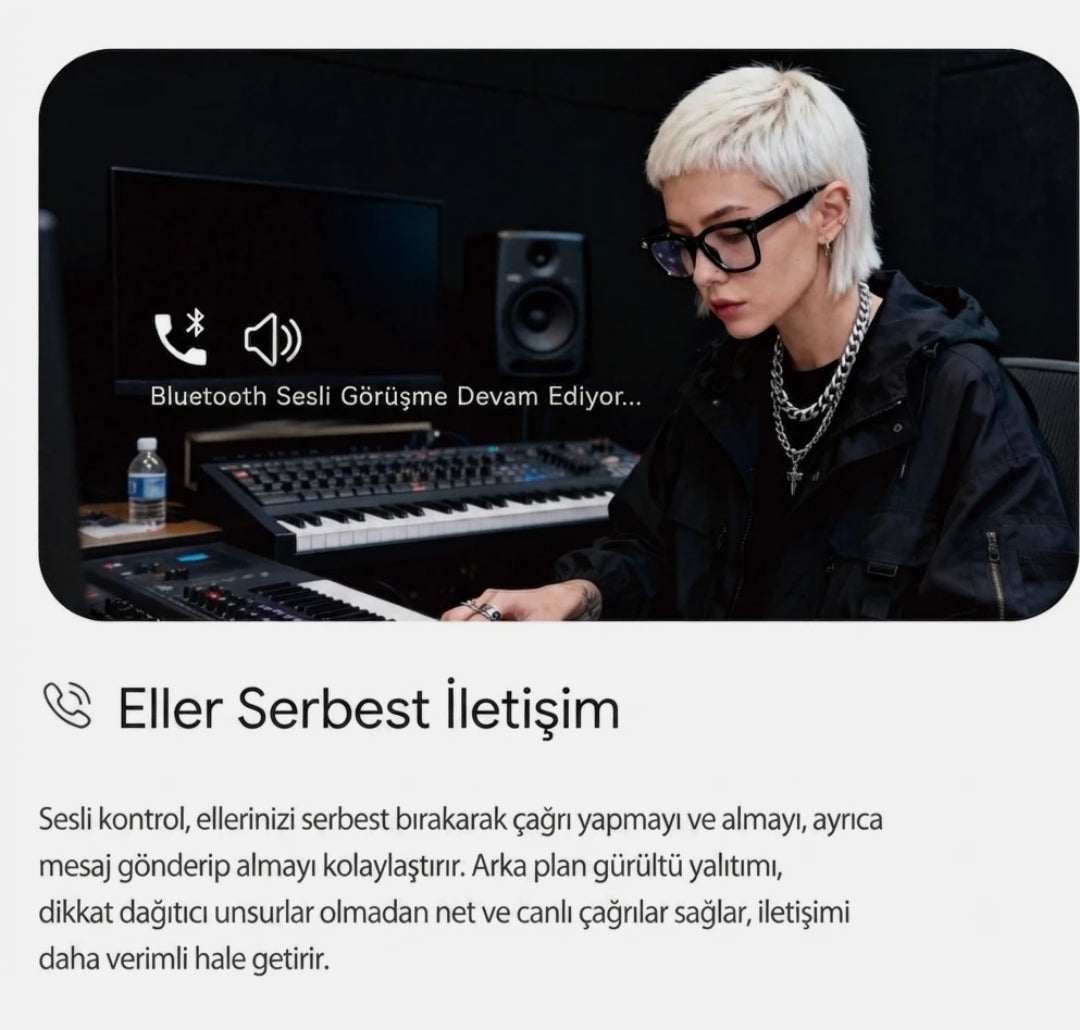 MT5 Ultra AI Akıllı Gözlük Kameralı 8MP 1080P Çeviri Destekli Bluetooth Sesli Görüşmeli Yapay Zekalı Akıllı Güneş Gözlüğü (2GB Dahili Hafıza) sampon