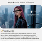MT5 Ultra AI Akıllı Gözlük Kameralı 8MP 1080P Çeviri Destekli Bluetooth Sesli Görüşmeli Yapay Zekalı Akıllı Güneş Gözlüğü (2GB Dahili Hafıza) sampon