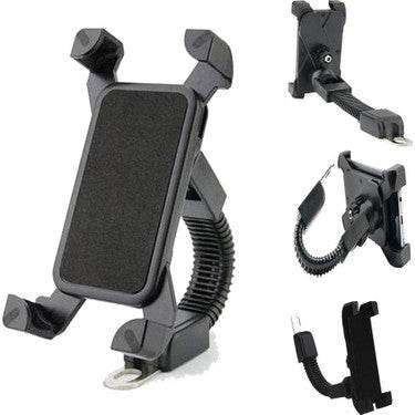 Motosiklet ayna yerine takılan 360 derece döner vakumlu telefon tutucu - R1D - KolayMagza