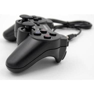 Usb girişli kablolu gamepad joystick titreşimli analog oyun kolu bilgisayar ve pc için - G6E - KolayMagza