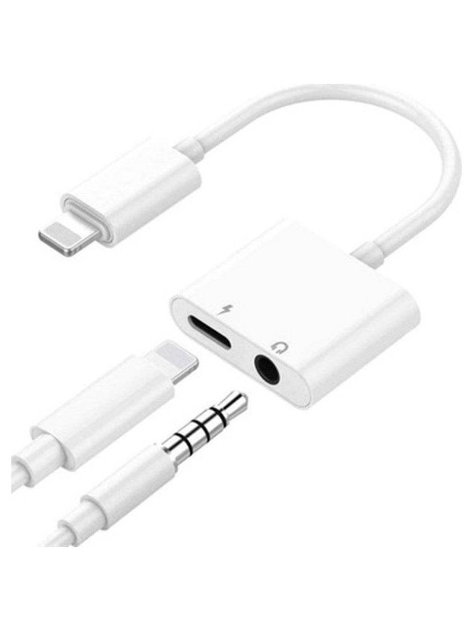 Lightning 2si1 lightning ve 3,5mm jak 2li dönüştürücü - D1G - KolayMagza