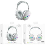 Akz max 10 led ışıklı kafa üstü ios android uyumlu bluetooth kulaklık - U1B - KolayMagza