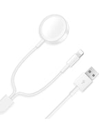 2si1 arada usb girişli lightning ve aple watch şarj etme kablosu - S2X - KolayMagza