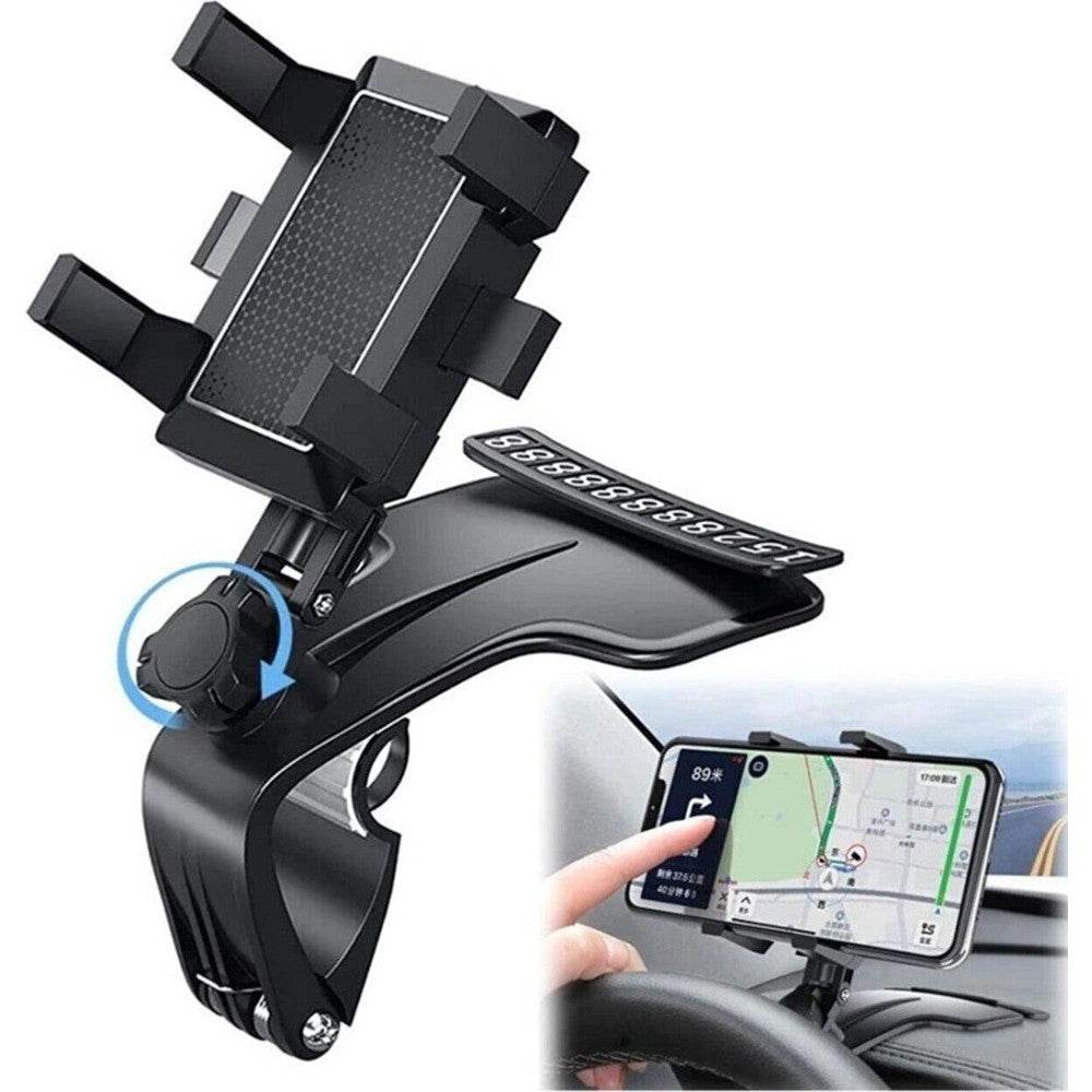 Numaratörlü araç içi telefon tutucu | vakumlu ve torpido üstü kullanım | ayarlanabilir tasarım sh-3119 - R1W - KolayMagza