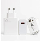 Xaomi 67w saniyeli turbo destekli usb çıkışlı başlık ve usb typec şarj seti - S2R - KolayMagza