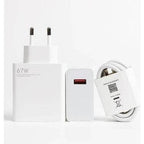 ( 5 adet ) 67w saniyeli turbo destekli usb çıkışlı başlık ve usb typec şarj seti
