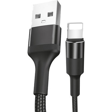 Lk-228 usb lightning örgülü hasır şarj kablosu 4,6a 25w - S2DC - KolayMagza